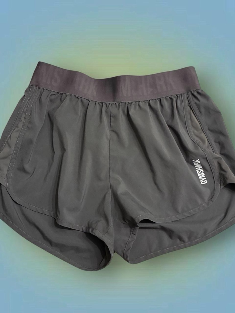 Gymshark Women's Dark Gray Athletic Running Shorts